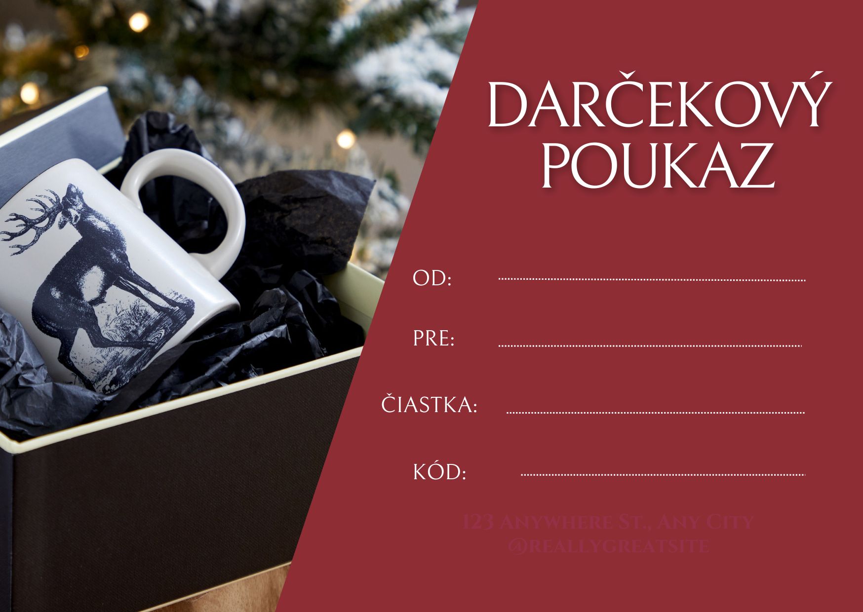 Elektronická darčeková poukážka Home Bohema