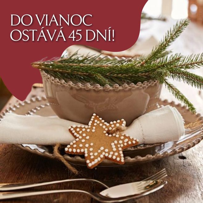 🎄✨ PANIKA? Nie, len realita: do Vianoc ostáva 45 dní! Čas vytiahnuť škoricu, zapáliť sviečku a predstierať, že máš všetko...